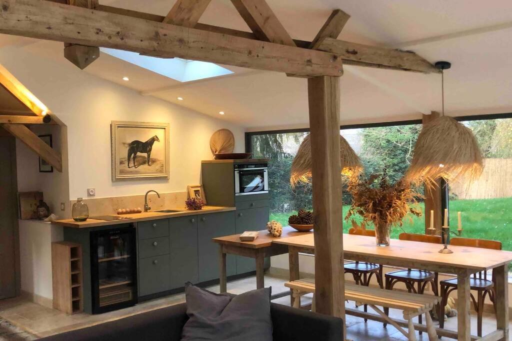 Cottage Normand Avec Sa Grande Piscine Chauffee Toute L Annee Sur Parc Arbore Et Clos En Plein Coeur De La Campagne Adapte Aux Kids Et Dog Friendly Saint-Antonin-de-Sommaire Buitenkant foto