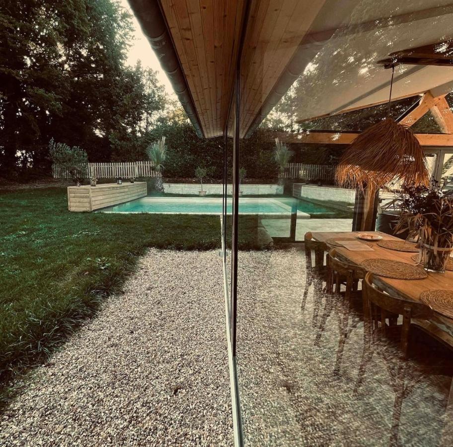 Cottage Normand Avec Sa Grande Piscine Chauffee Toute L Annee Sur Parc Arbore Et Clos En Plein Coeur De La Campagne Adapte Aux Kids Et Dog Friendly Saint-Antonin-de-Sommaire Buitenkant foto
